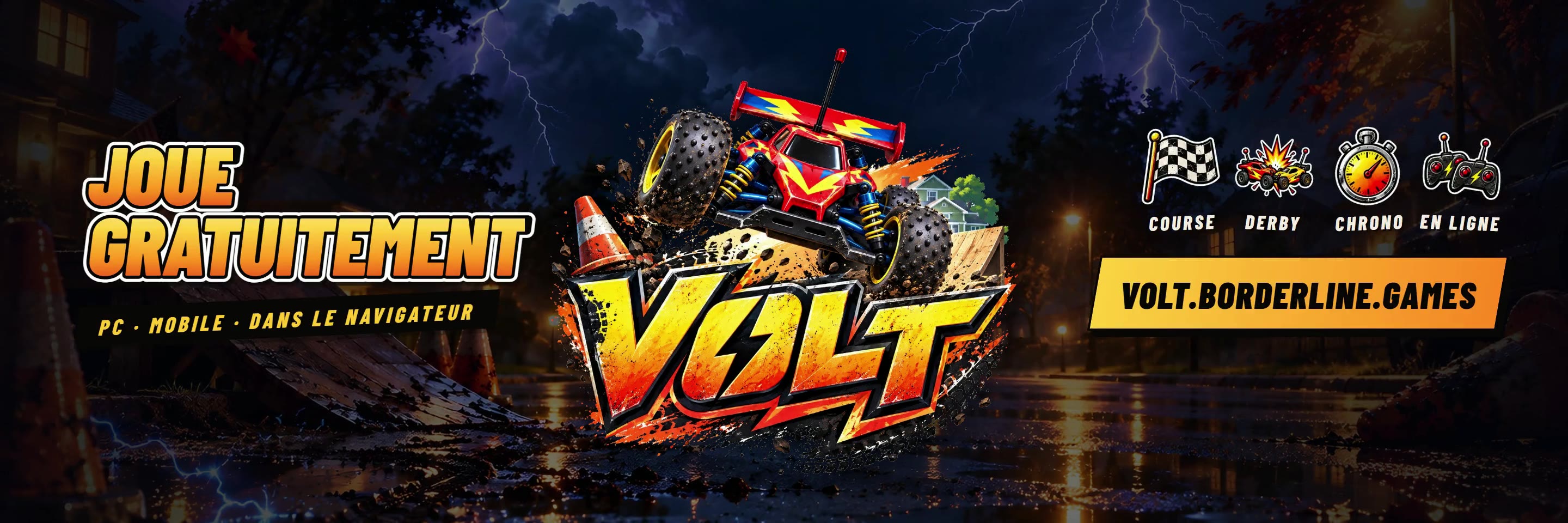 Voltane : course, chrono, en ligne, gratuit dans le navigateur